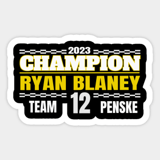 Championship Ryan Blaney 2023 Sticker